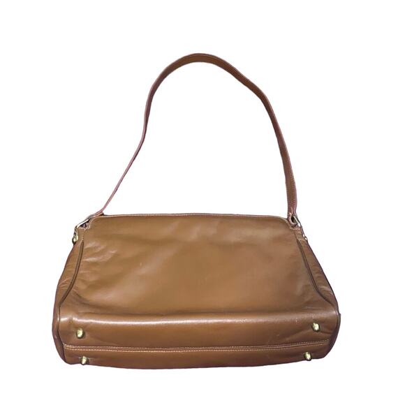 Vintage Etienne Aigner Leather Purse Handbag Brown Leather Strap Old School LOGO - Picture 5 of 11